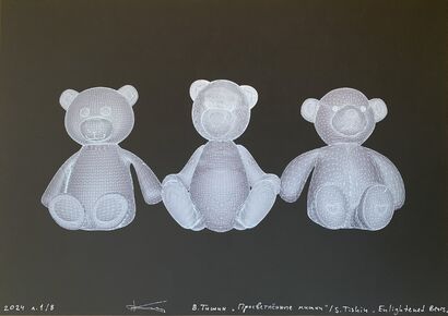 Enlightened bears - a Digital Graphics and Cartoon Artowrk by Slava Tishin